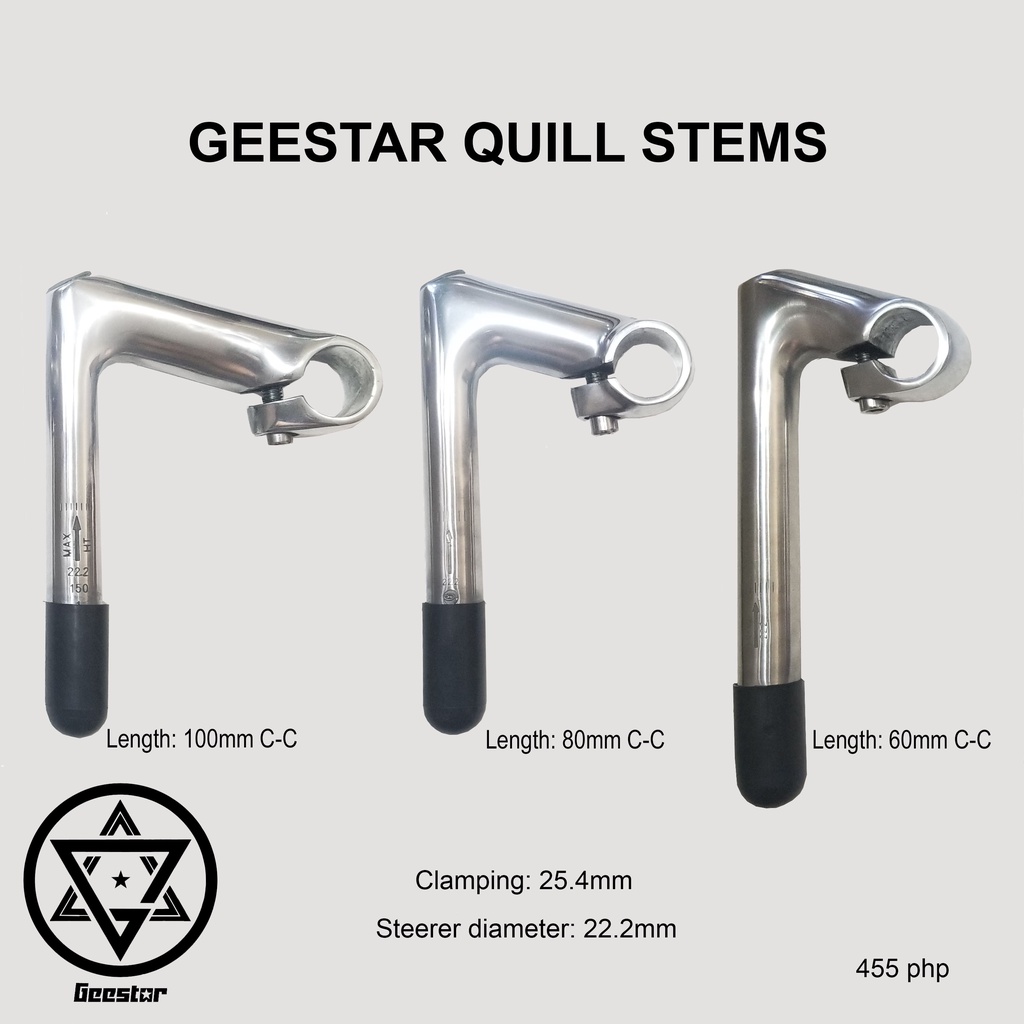 Geestar Quill Stem Classic Vintage Bicycle Standard size Stem for