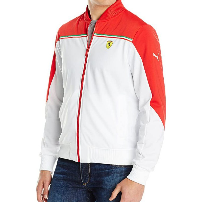 Puma ferrari cheap jacket white