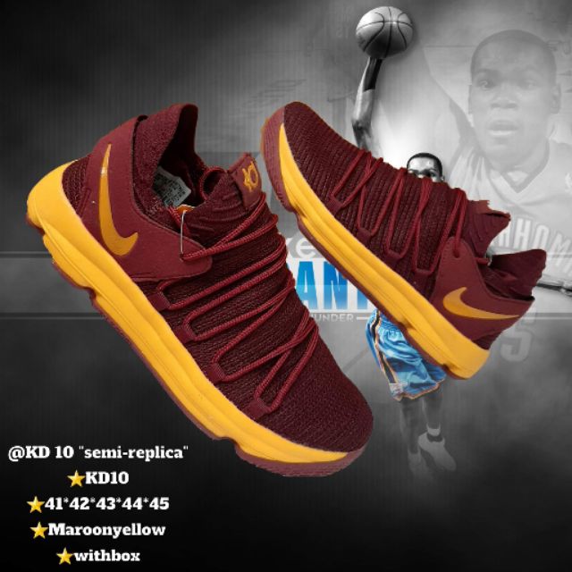 Nike kd on sale 10 marron