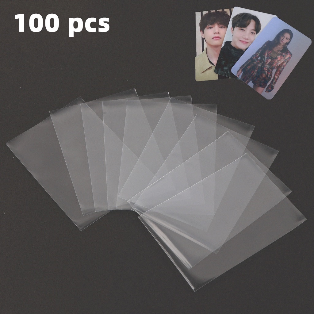 100pcs/pack 57*88mm/61*88mm Card Sleeve Cards Protector Unsealed Game  Sleeves