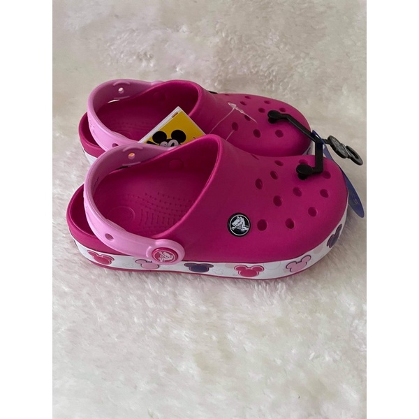 Minnie mouse light outlet up crocs