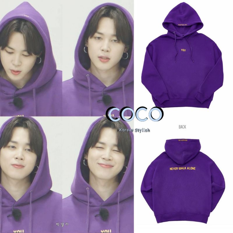 Shop Bts Jimin Hoodie Jacket You Never Walk Alone online