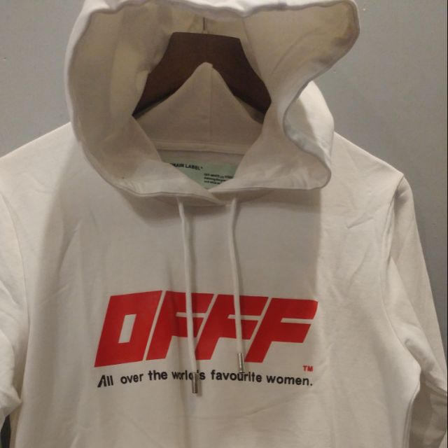 Off white shop main label hoodie