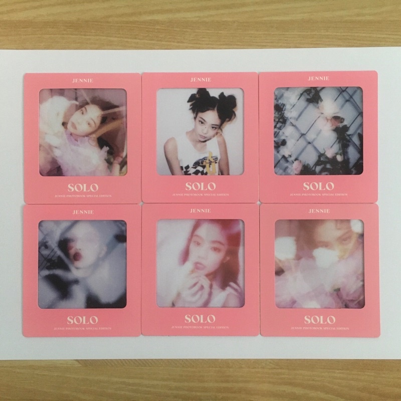 BLACKPINK JENNIE SOLO PHOTOBOOK ALBUM PHOTOCARD POLAROID POB JAPAN