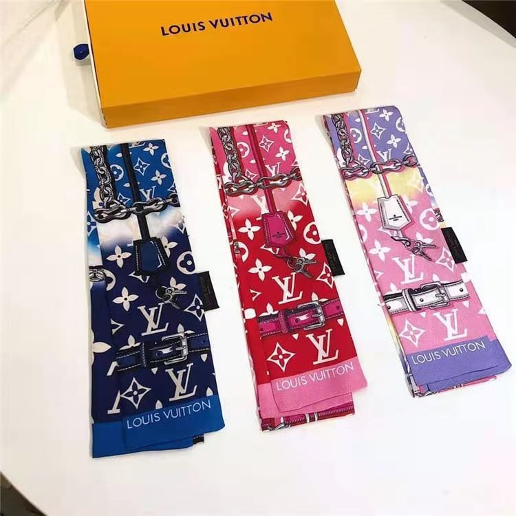 New Tarot LV chic scarf spring and autumn headband Korean wild tie bag  handle ribbon twilly scarfL\V neckerchief
