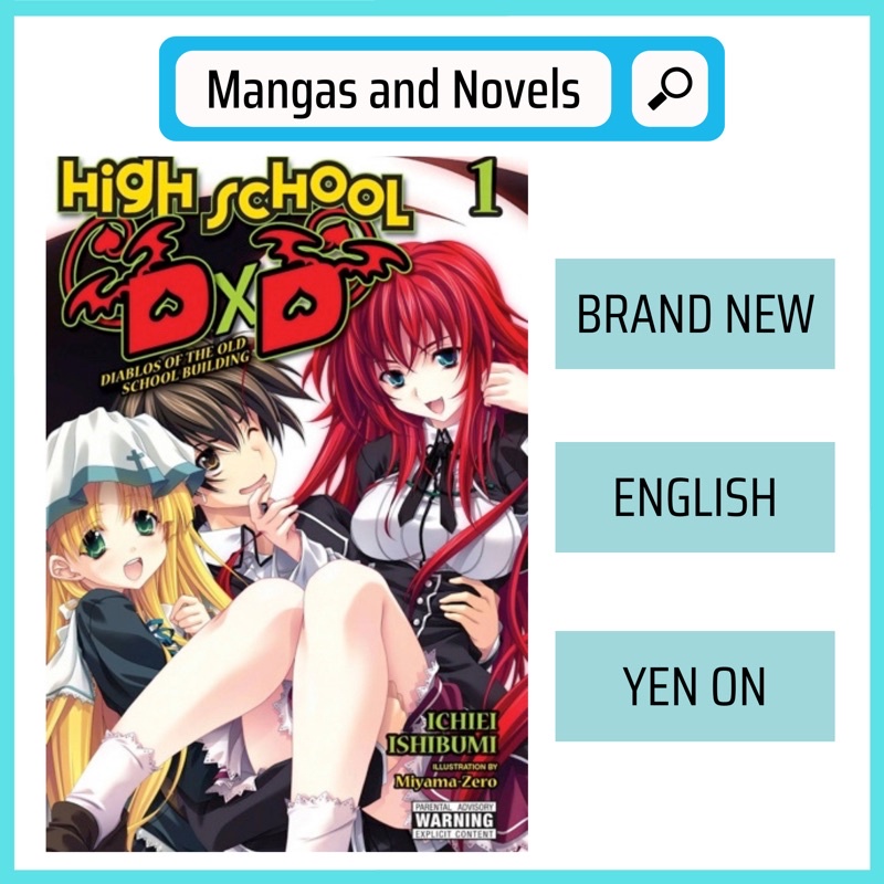 High School DxD, Vol. 1-4 (light Novel) by Ichiei Ishibumi; Miyama-Zero,  Paperback