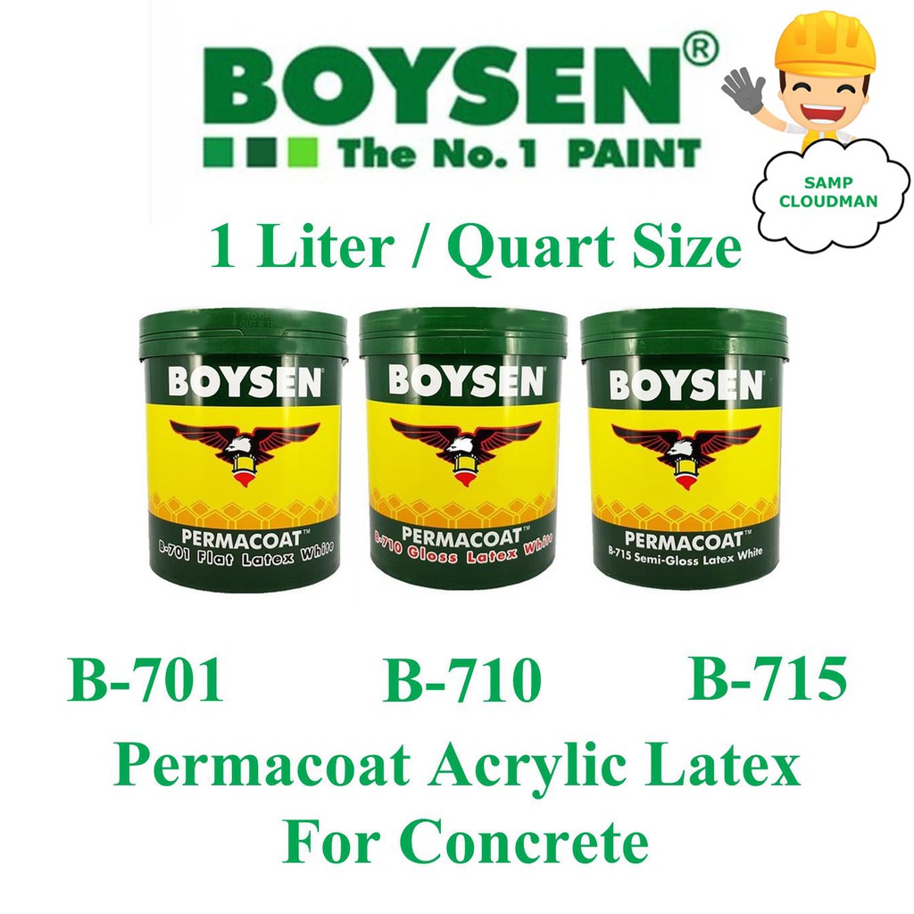 Boysen Color Series Permacoat Flat Latex Flat Black B791 Acrylic