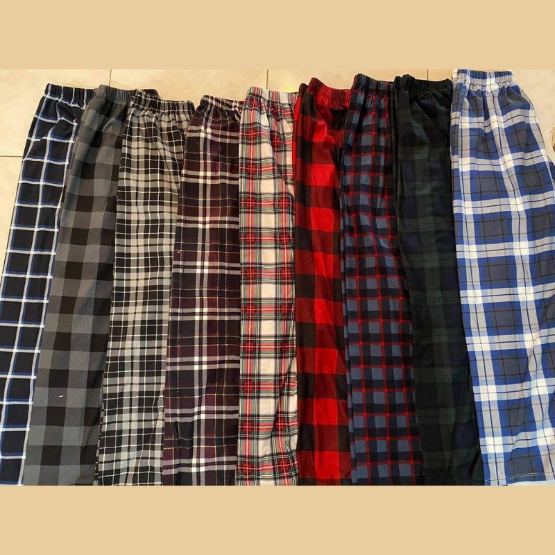 Mens deals checkered pajamas