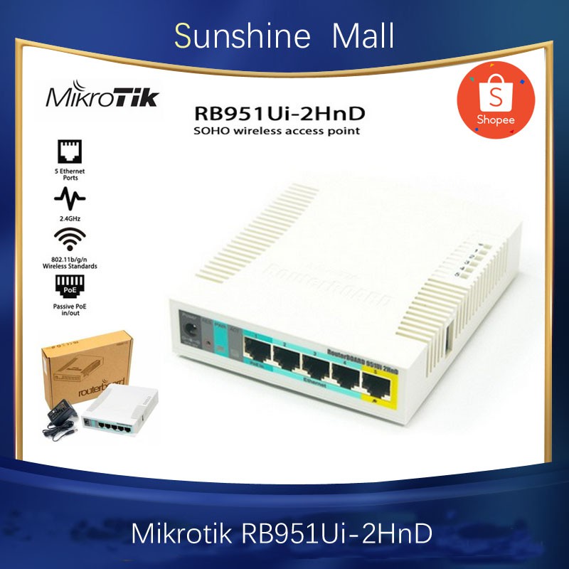 Mikrotik RB951Ui-2HnD home wireless router wifi high speed