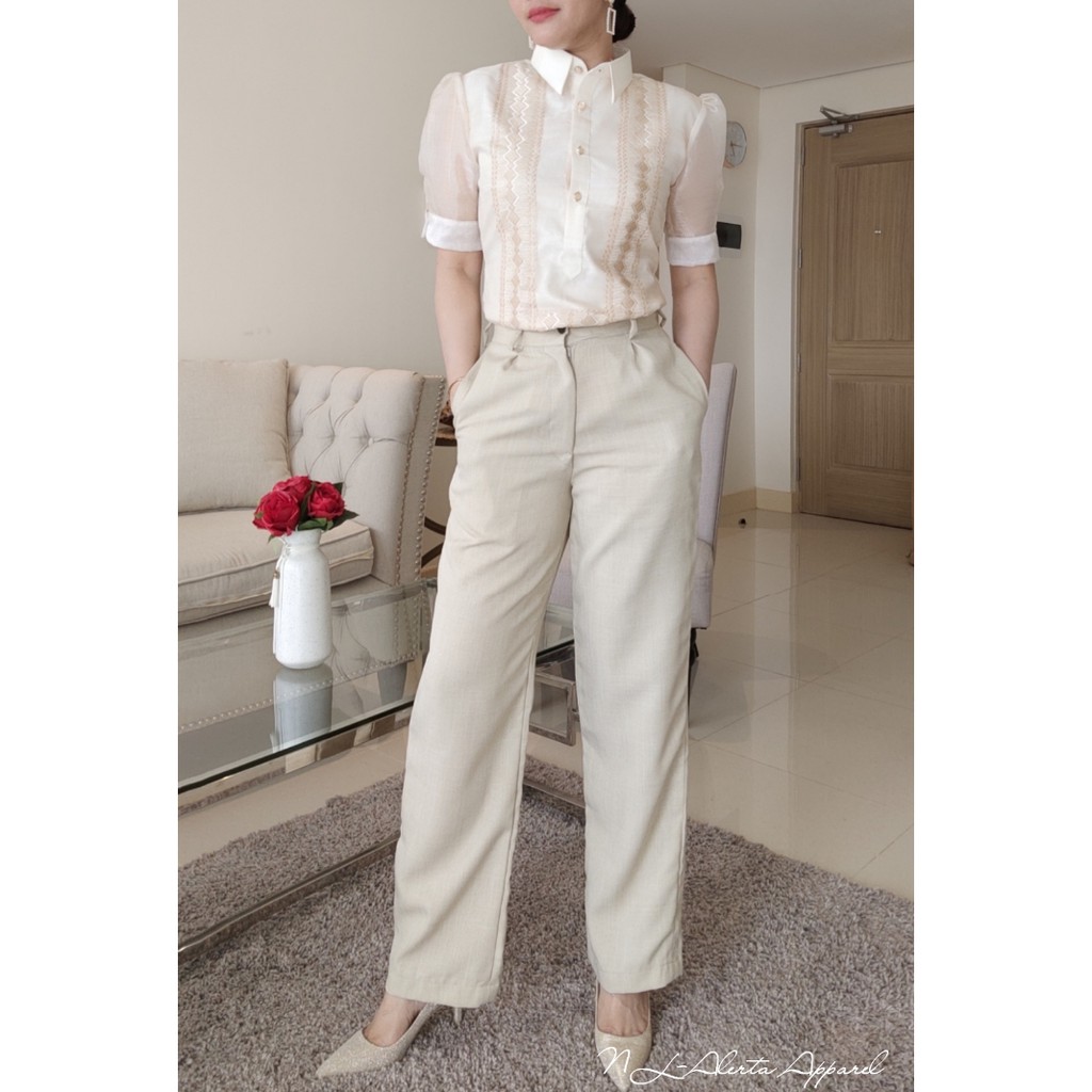 Filipiniana attire for shop female with pants