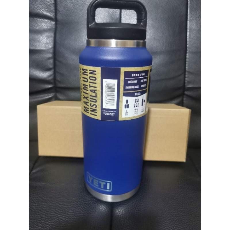 YETI Rambler Tahoe Blue 36 oz. Insulated Bottle Stainless Steel