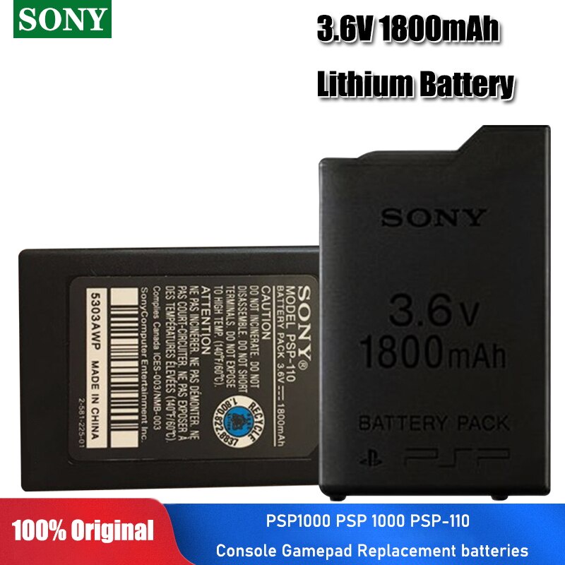 PSP-110 Battery for Sony PSP Fat Portable Playstation PSP-1000 PSP-1001