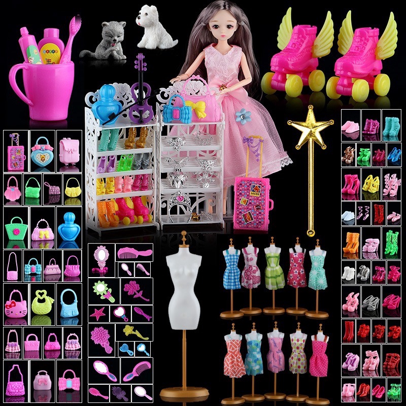 Barbie doll shoes online and clothes