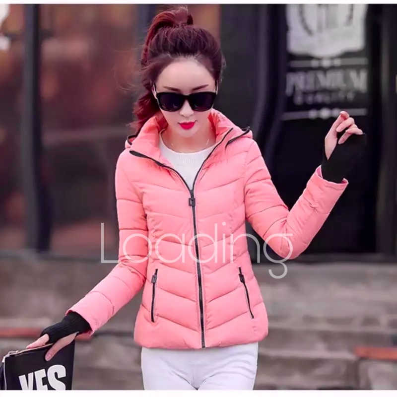 Pink winter outlet jacket