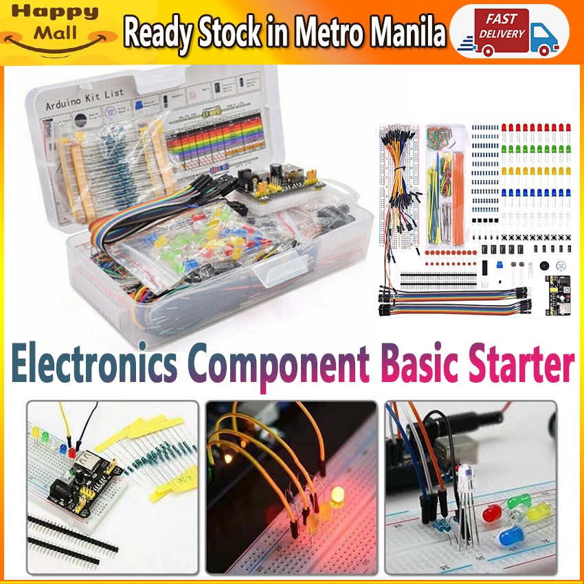 Arduino Kit électronique - Plaque d'essai 830 Points + Module d