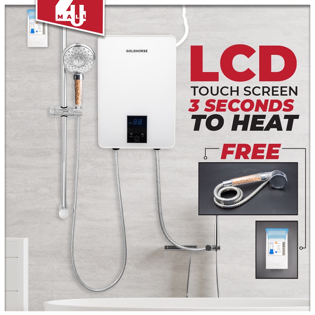 Smart Touch Instant Electric Tankless Water Heater Bathroom Quick Heating Shower  Heater | Shopee Philippines