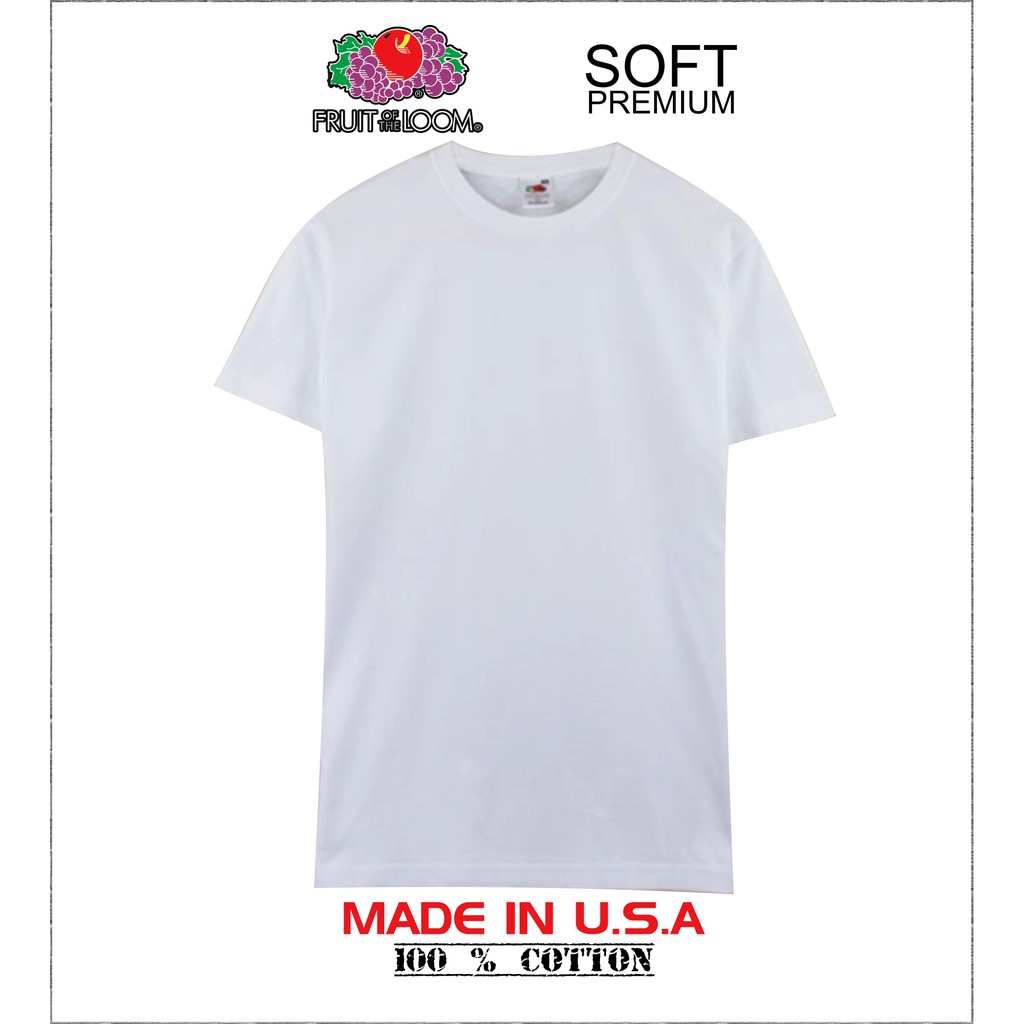 Fruit of the loom 2025 white t shirts wholesale