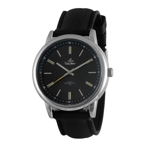 UniSilver TIME Men s Black Analog Rubber Watch KW3289 1003