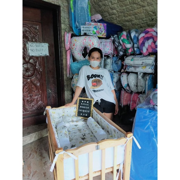 Ravas baby wooden cribsets, Online Shop | Shopee Philippines