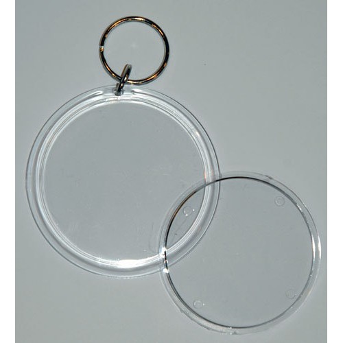 Circle acrylic keychains hot sale