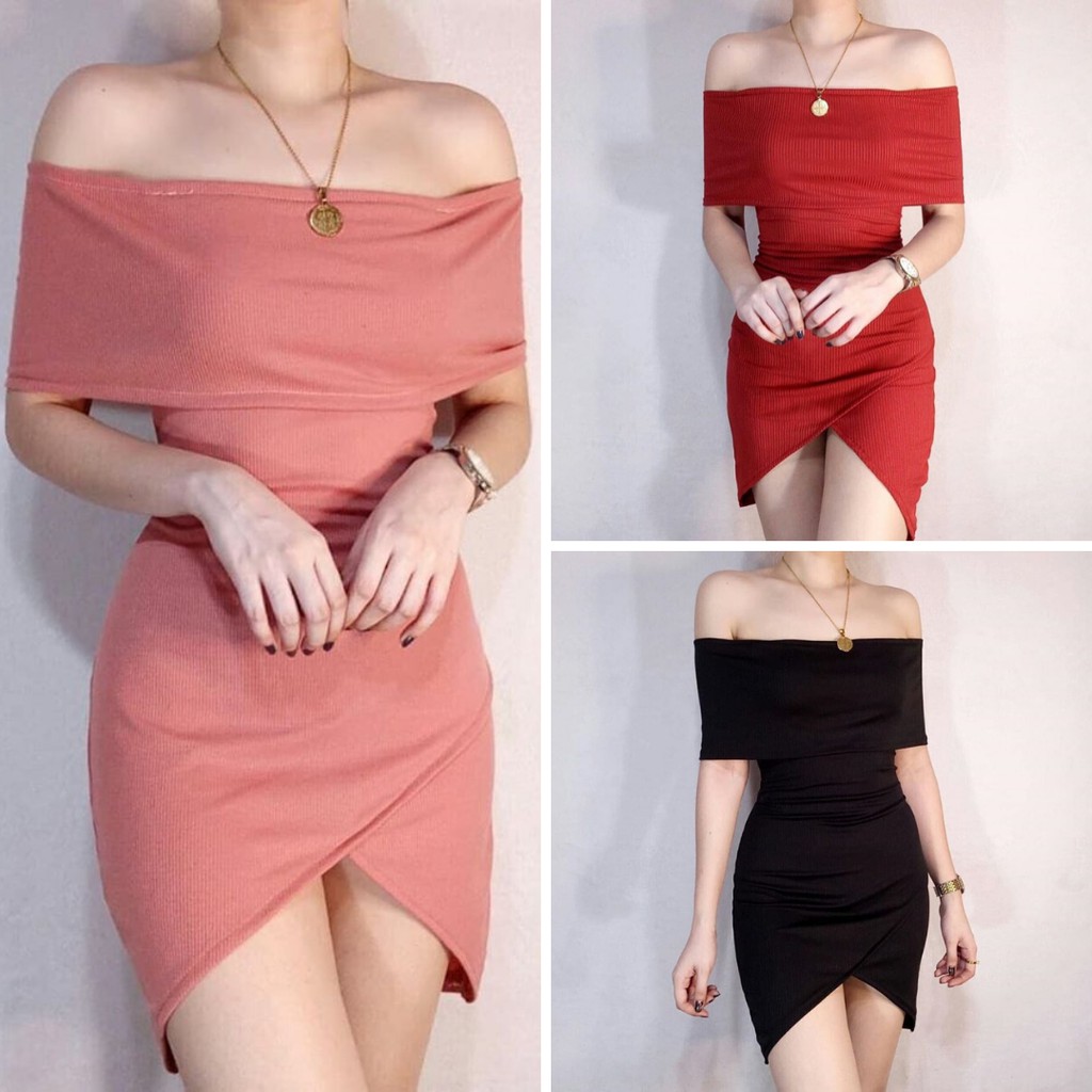 Shopee off 2025 shoulder dress