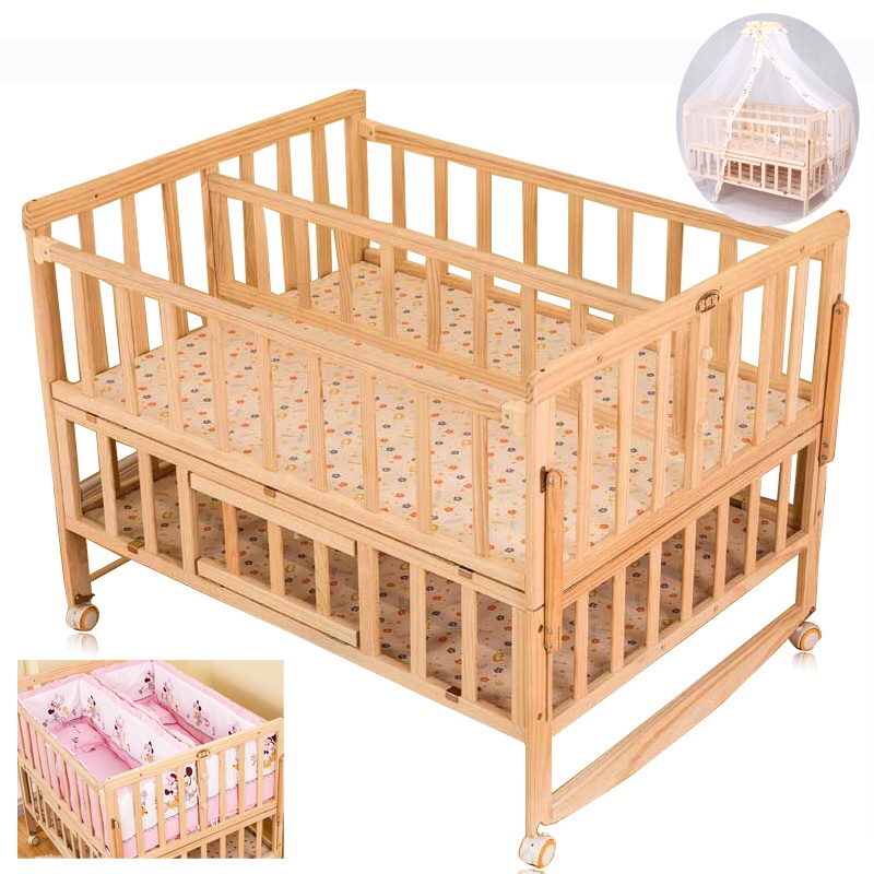 Twins baby cot outlet bed