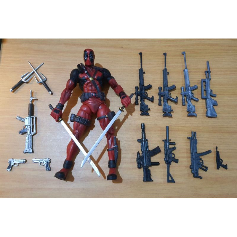 Loose Marvel Select Deadpool with Complete and Extra Accessories