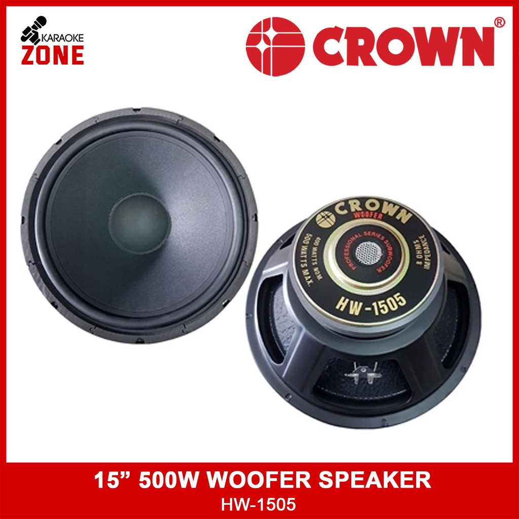 Crown woofer hot sale speaker