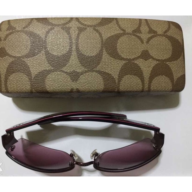 Coach sunglasses case for 2025 sale