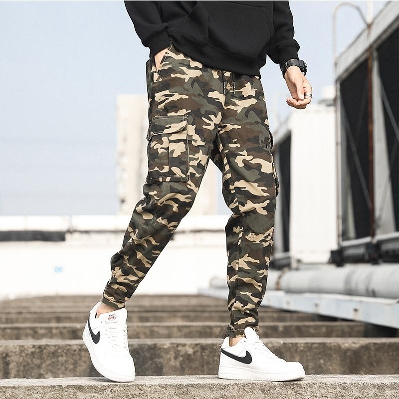 New JF229 Jogger Pants Camouflage Skinny for Men High Quality