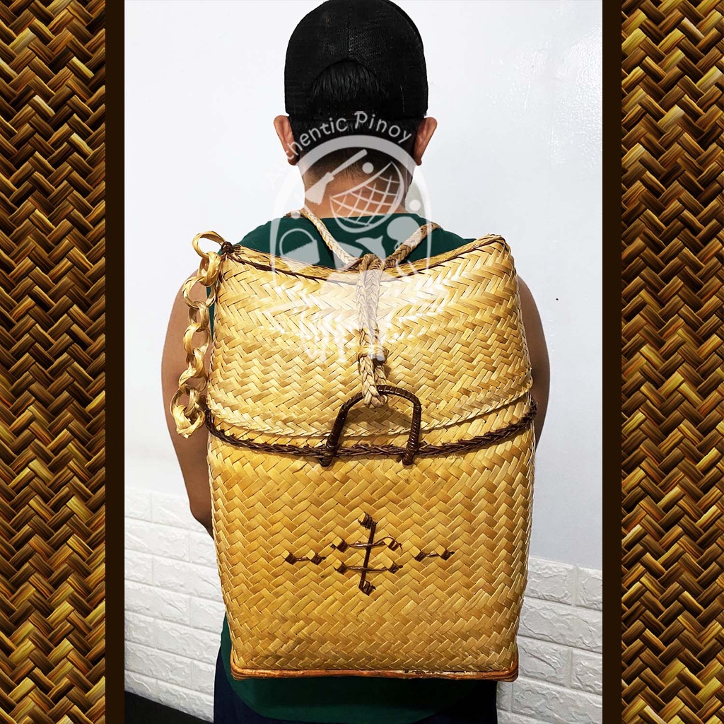 Bamboo Backpack Traditional Bag Pasiking Native Bag Shopee