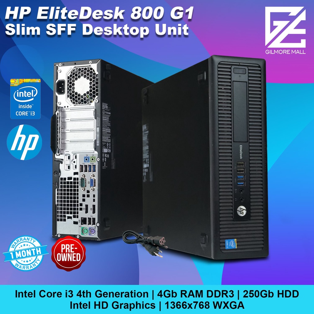 HP Elitedesk SFF Desktop PC Intel Core i3/i5 4th Gen, 4GB/8GB RAM DDR3,  250GB HDD Shopee Philippines