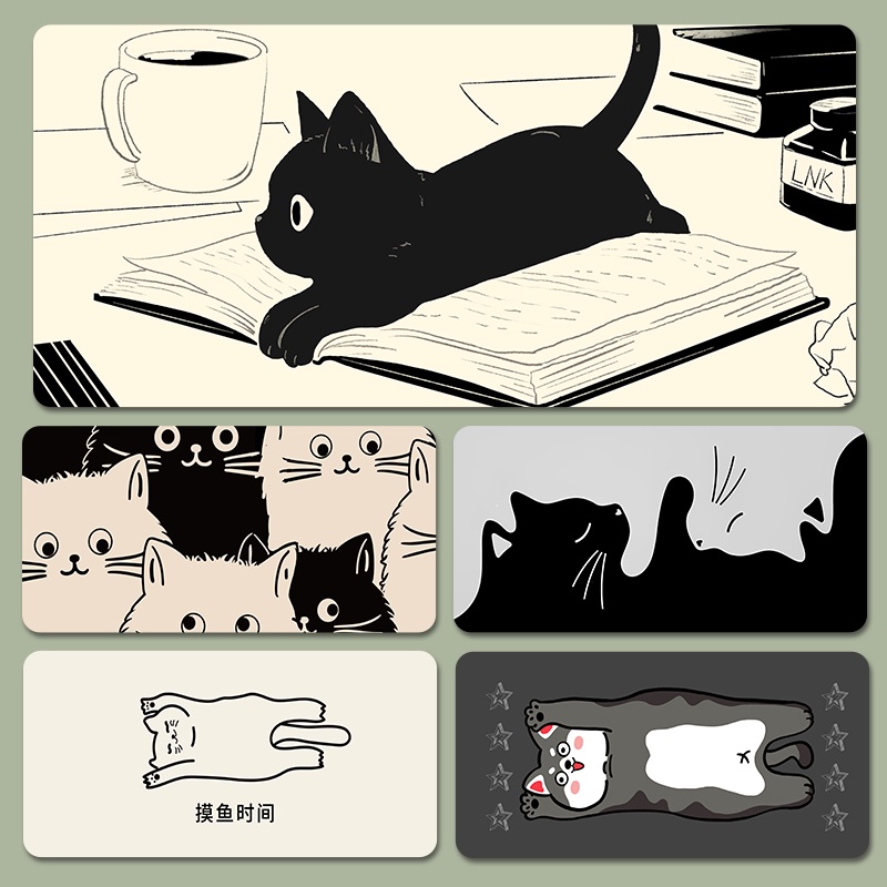 Mewo Omori Plush Black Cat Toy Handmade Soft Toy Made to Order 7.9
