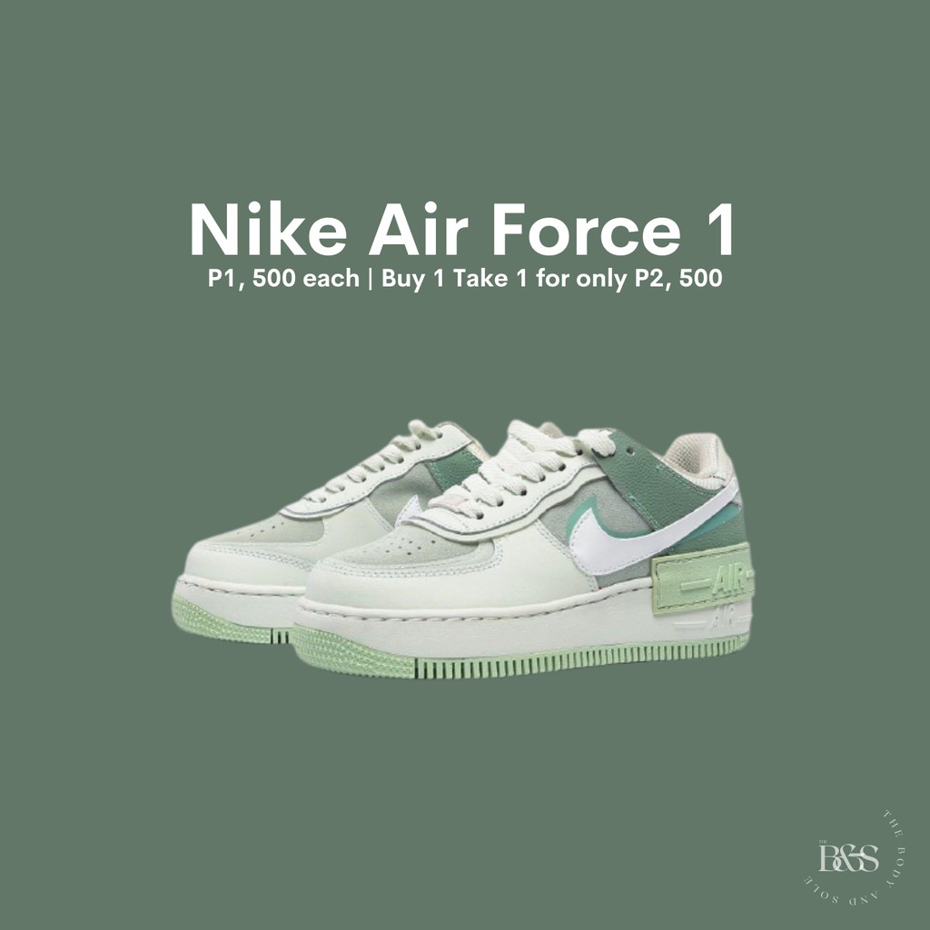 Nike air force 1 womens clearance green