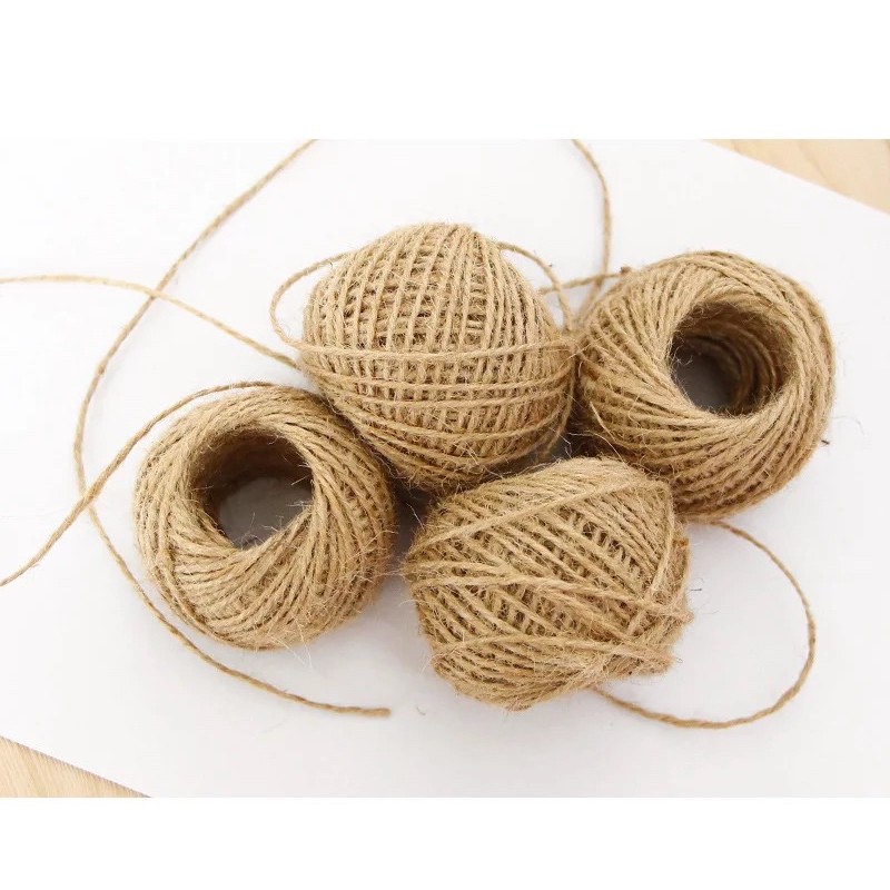 Natural Brown Jute Hemp Rope Twine String Cord