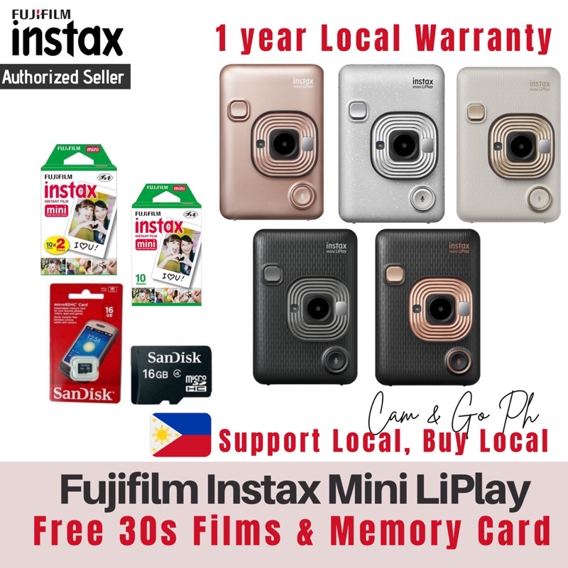 FUJIFILM INSTAX Mini LiPlay Hybrid Instant Camera 600021152 B&H