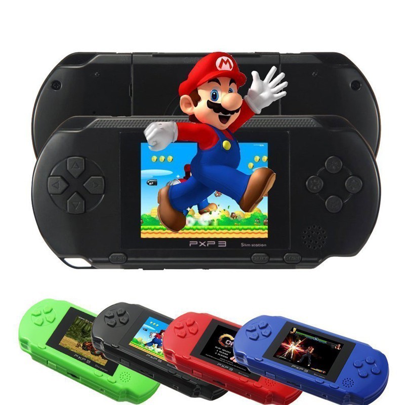 3 Inch 16 Bit PXP3 Slim Station Video Games Player Handheld Game Console  with 2 Pcs Free Game Card built-in 150 Classic Games - AliExpress