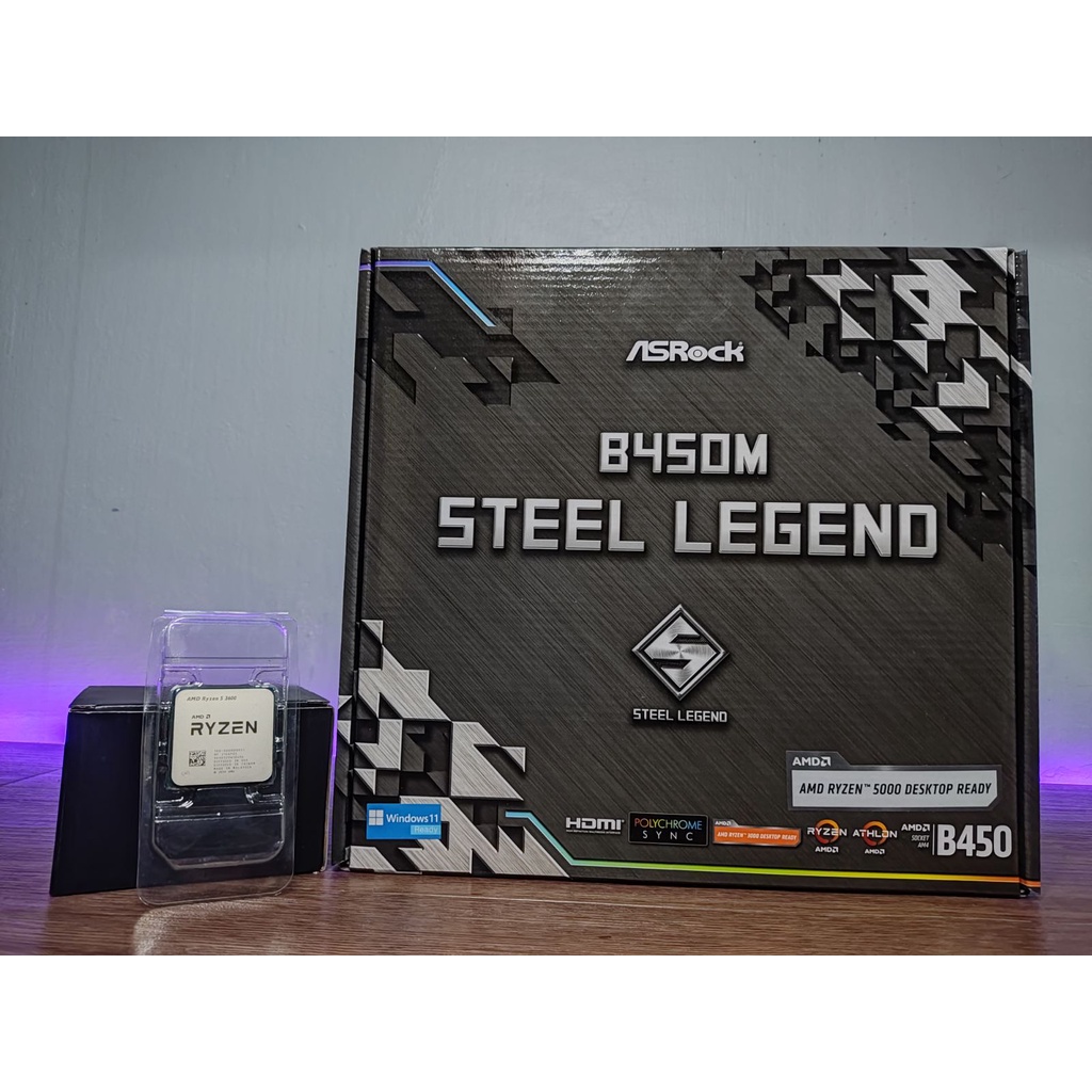 Asrock b450 steel hot sale legend ryzen 3000