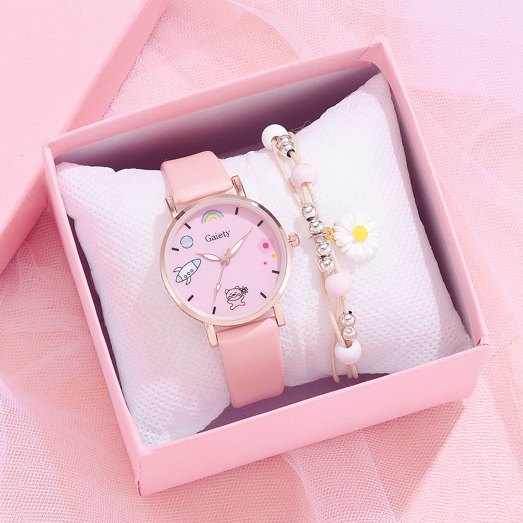 Ready Stock Korean Women s New Style Watch Girls Cartoon Quartz