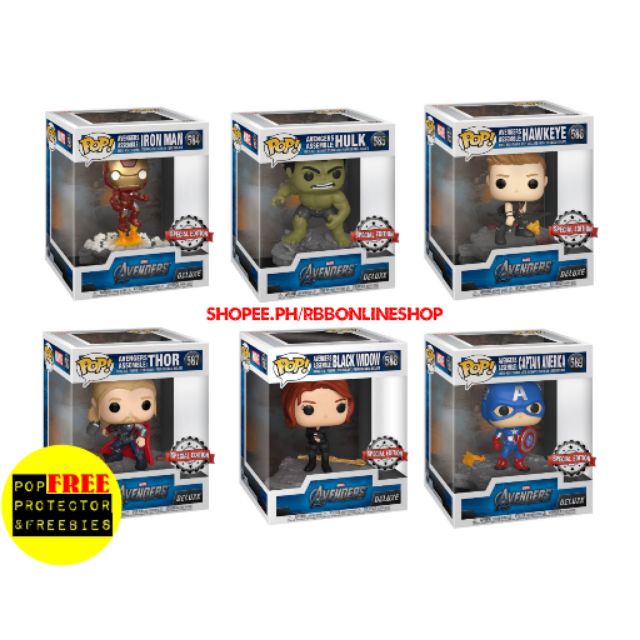 Avengers funko sale pop set