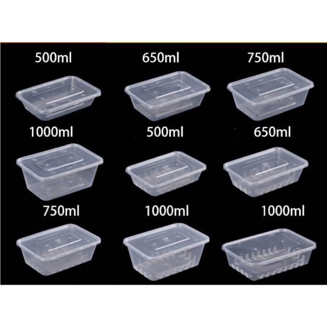 rectangular plastic microwavable cheap small disposable