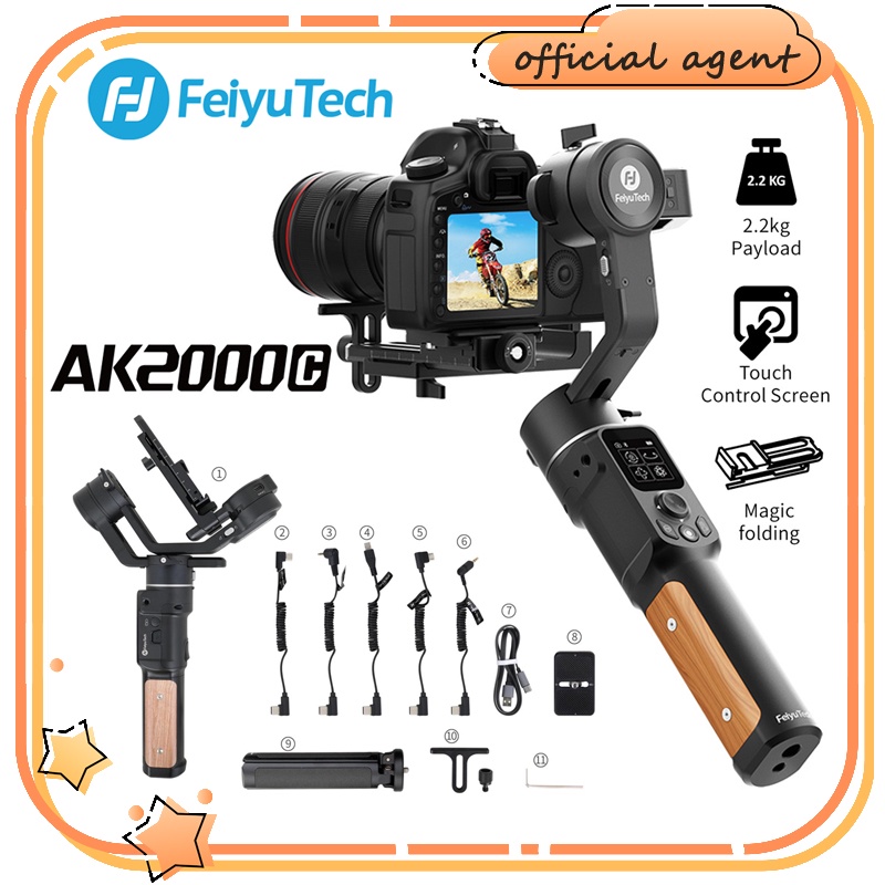 XINPU FeiyuTech AK2000C Feiyu AK 2000c 3 Axis Gimbal Stabilizer