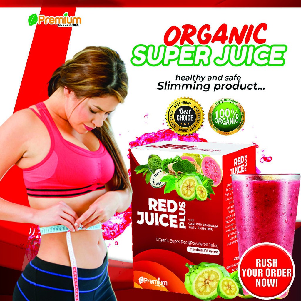 Legit Super Effective Slimming Red Juice Plus 7 Sachet All