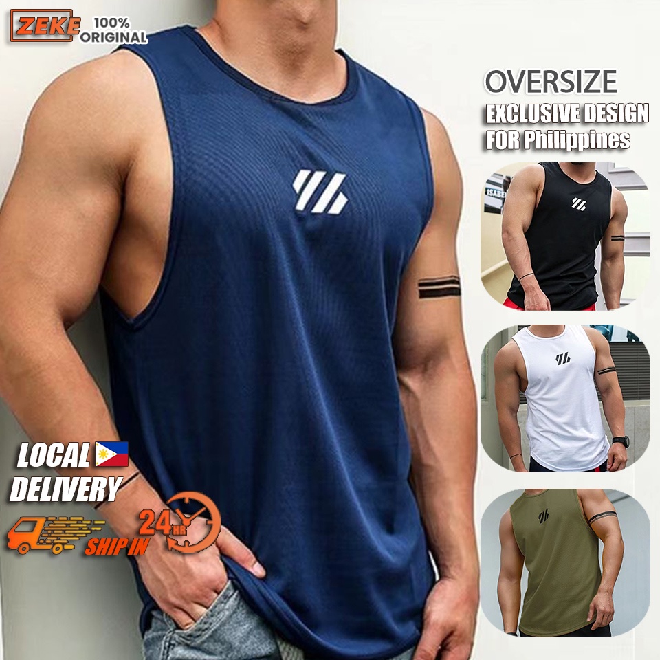 Men Sports Active Sleeveless Shirt Quick Dry Gym Training Dry Dri