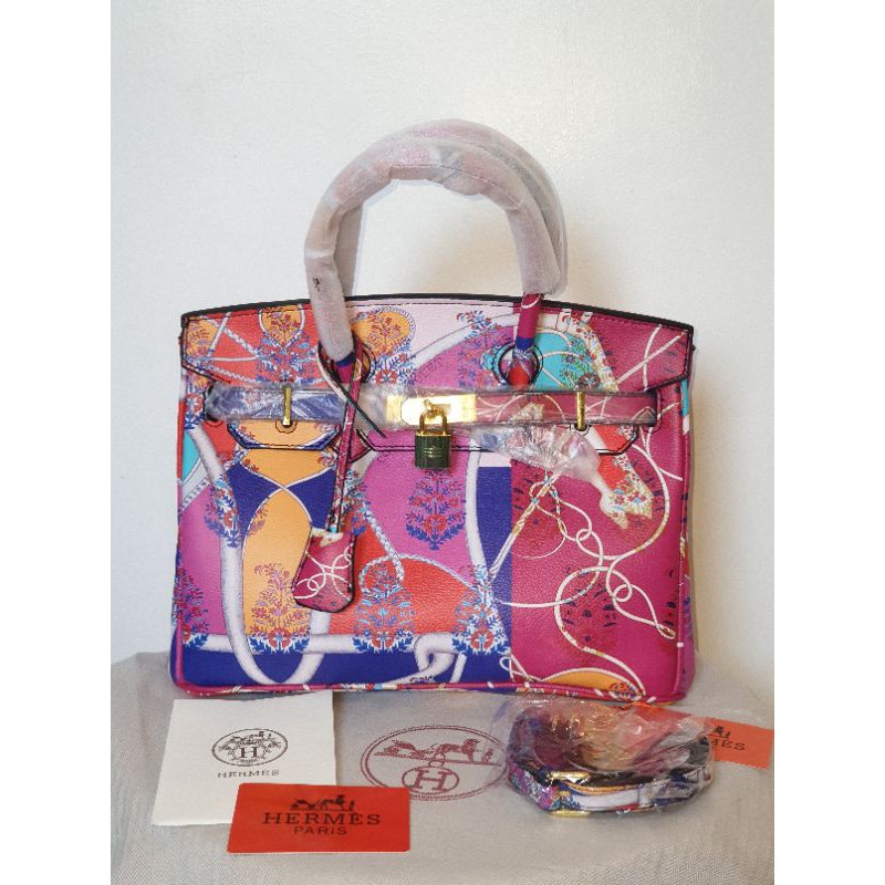 Hermes printed birkin bag new arrivals