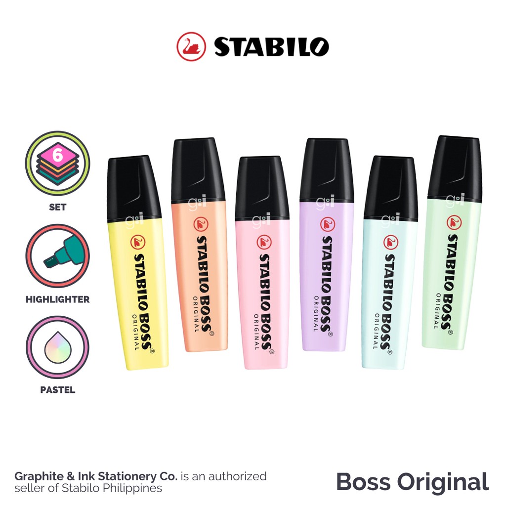 Stabilo Boss Pastel Highlighters - 11 color options – The Paper + Craft  Pantry