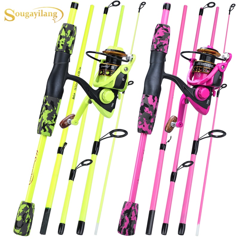 Sougayilang Fishing Full Kit 1.2m 2 Section High Strength Fishing