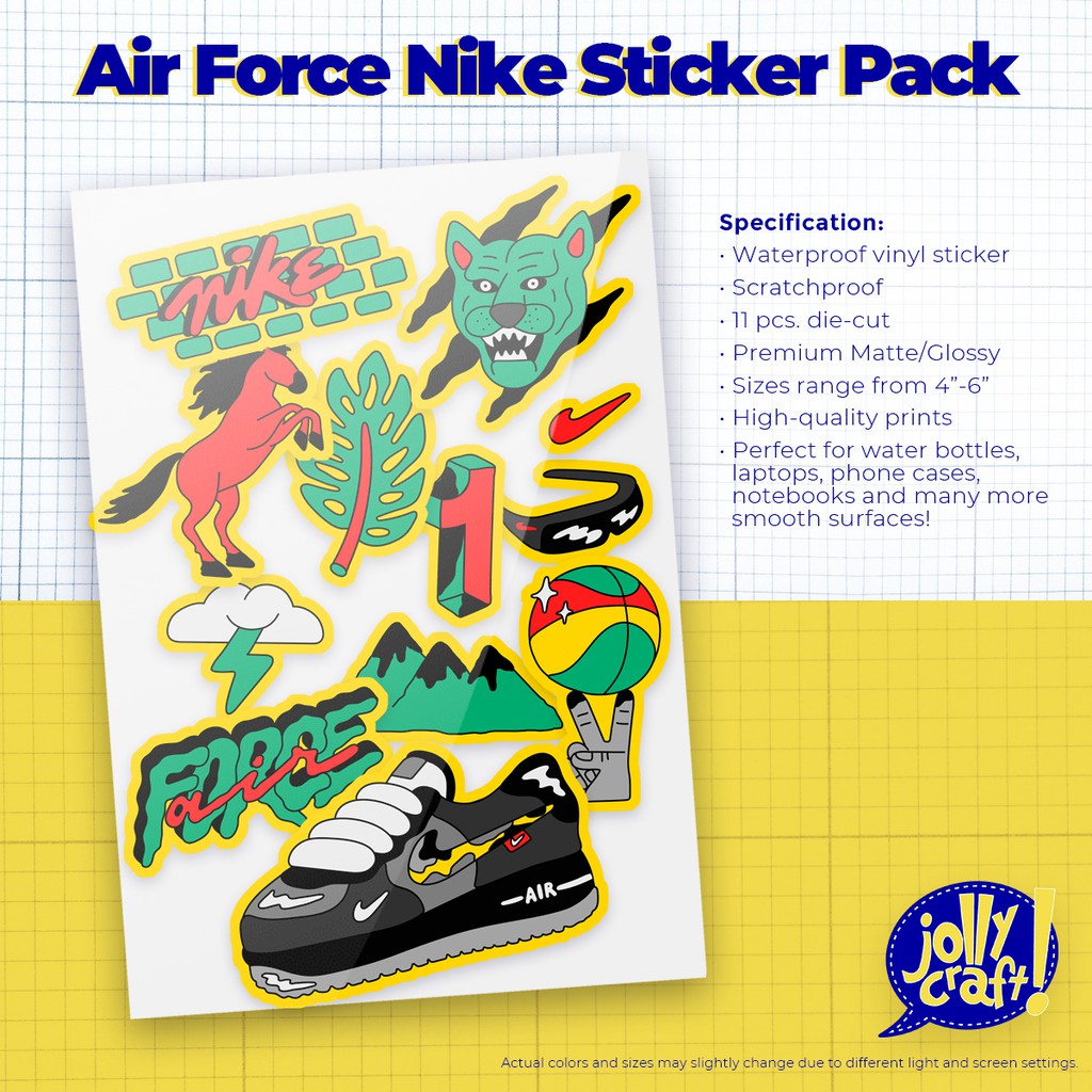 Nike air force 2025 1 sticker pack