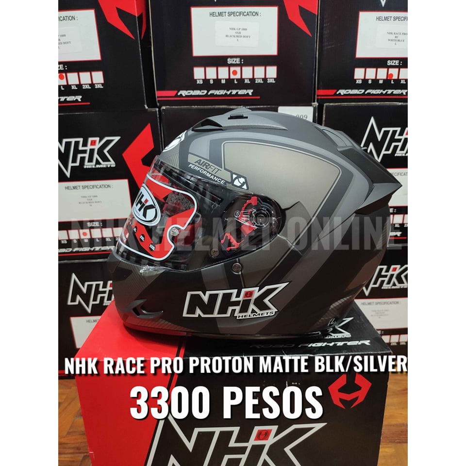 Nhk helmet 2024 matte black