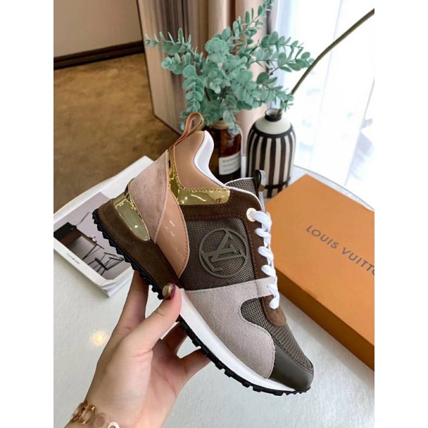 High quality women louis vuitton run away sneaker classic running shoe  sport shoes 6 colors shoe-59